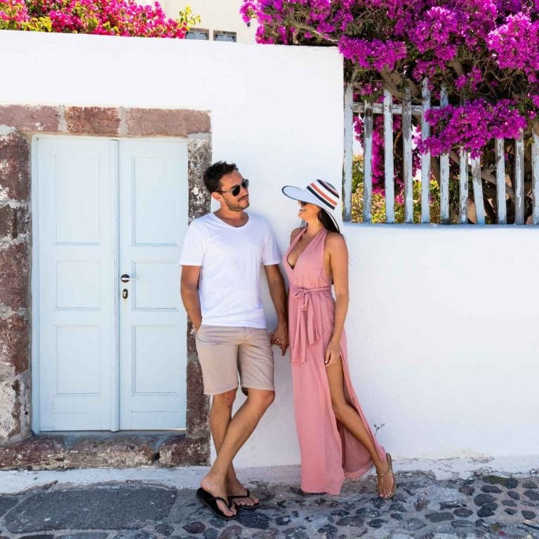 Couple enjoying a private luxury experience in Greece