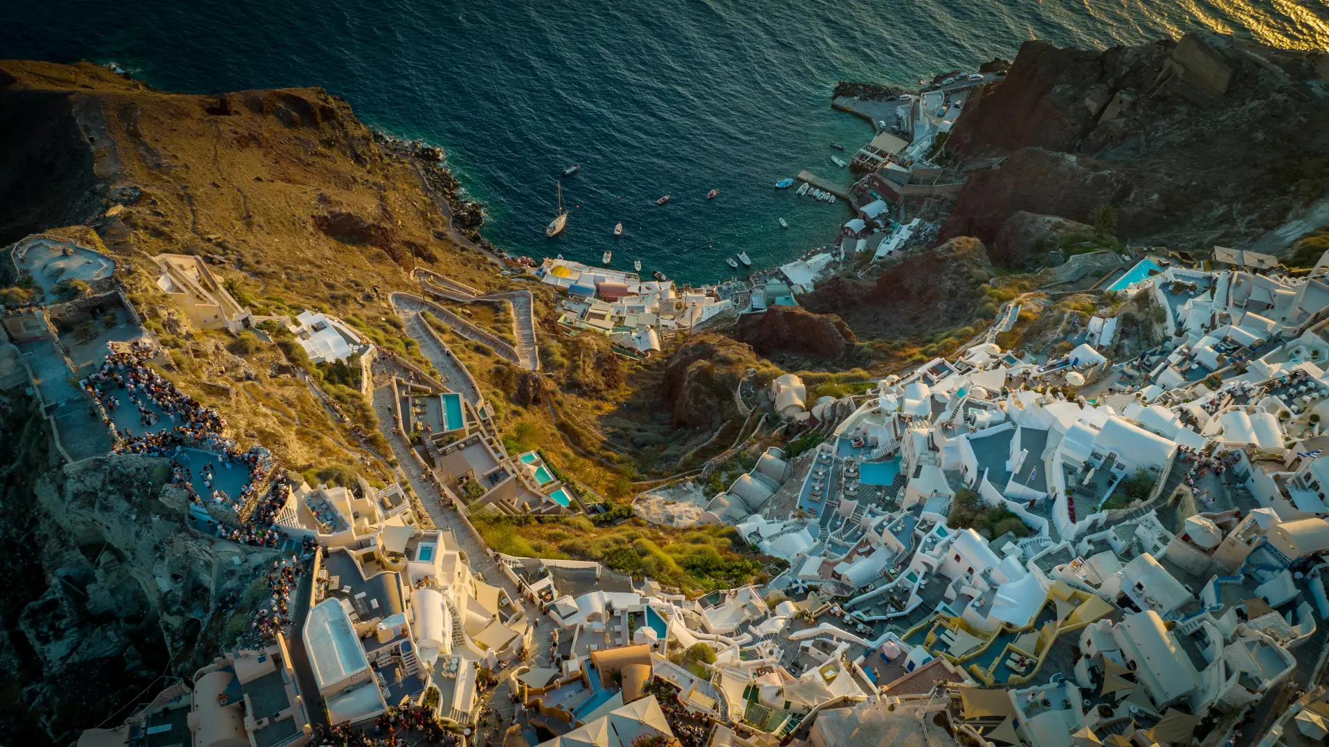 Greece in April: What the Experience Actually Feels Like 3 view of santorini's caldera in spring