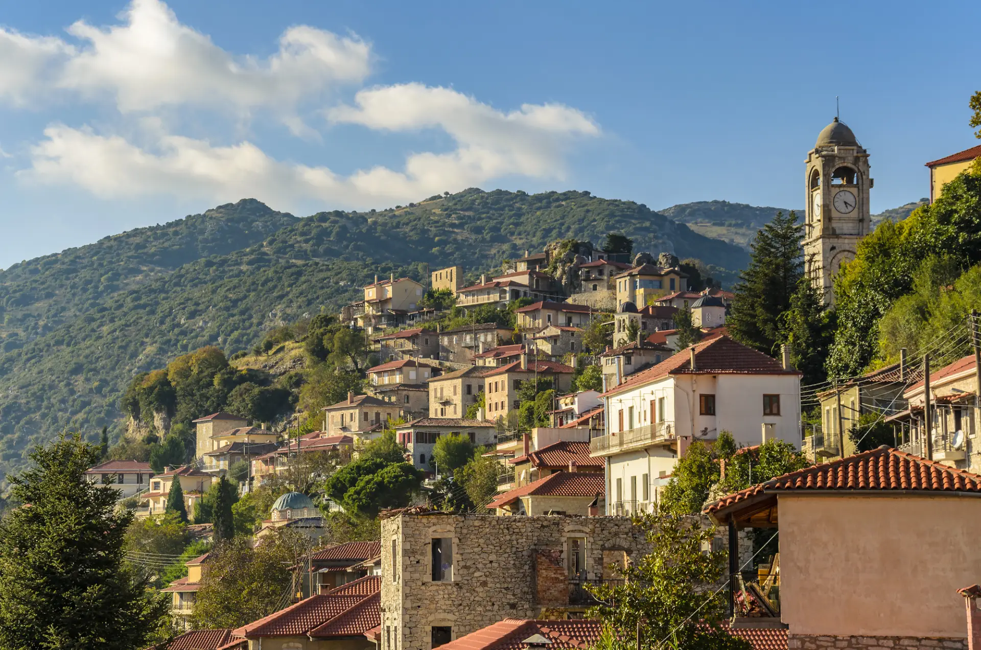 Why More Travellers Are Choosing Mainland Greece Over the Islands 1 View of Dimitsana Peloponnese Greece