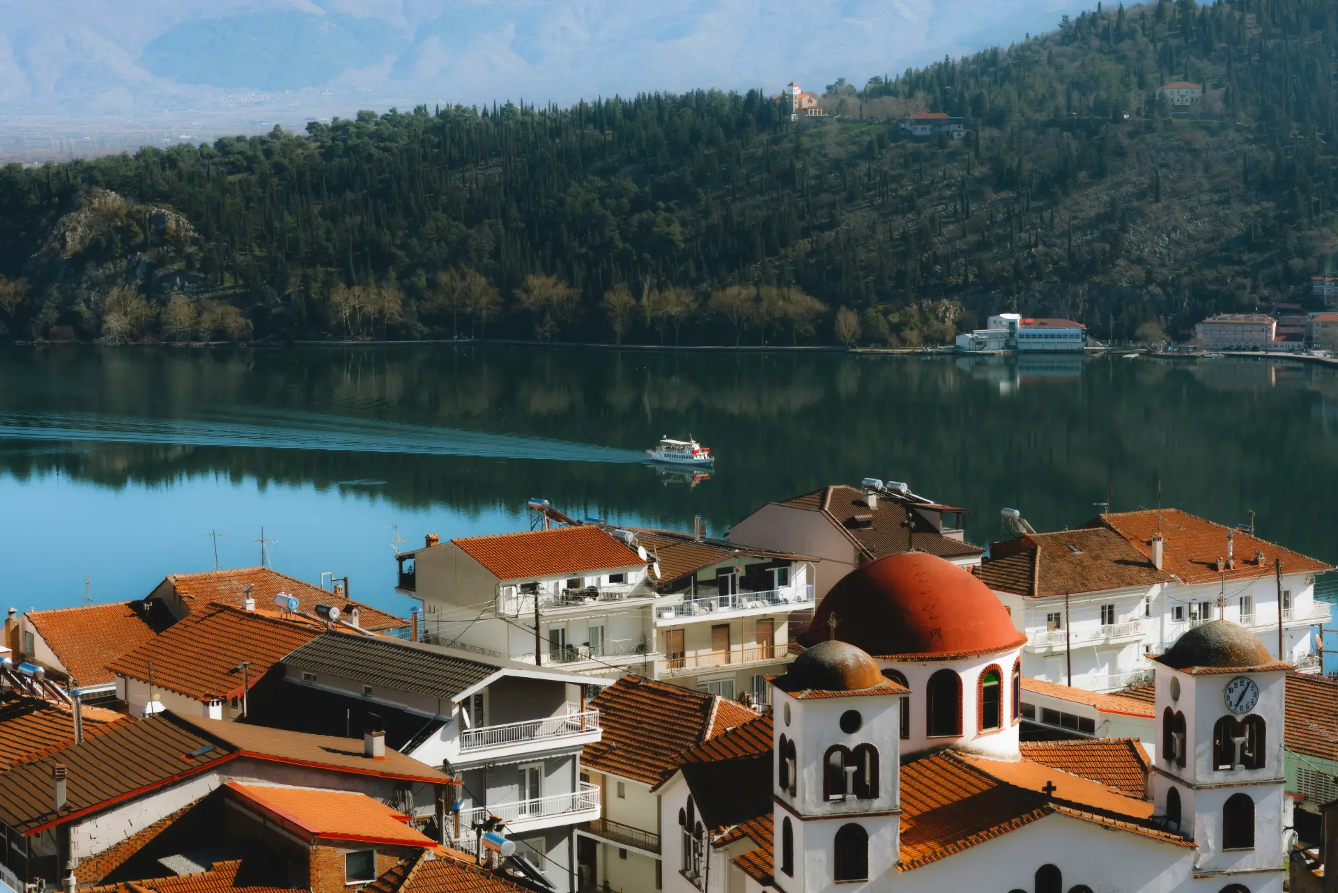 Why More Travellers Are Choosing Mainland Greece Over the Islands 4 overview of Kastorias lake