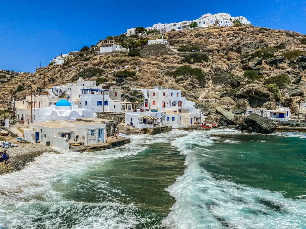 Best Area to Stay in Greece for Your Travel Style 6 view of kastro in Sifnos