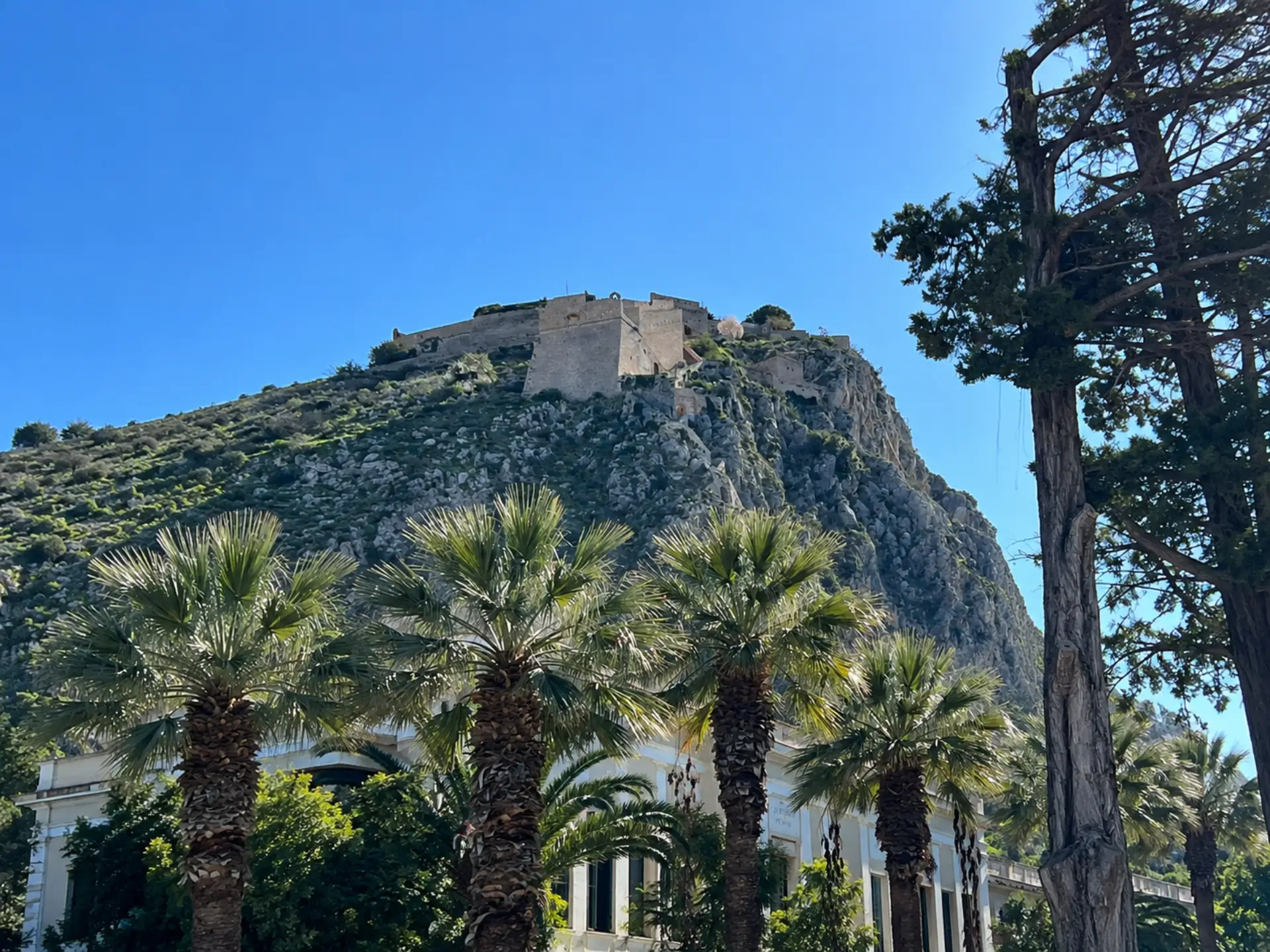 a view of Palamidi fortress in nafplio 
